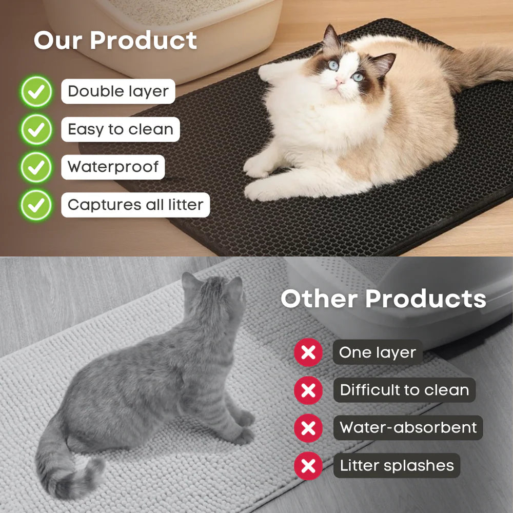 Double Layer Cat Litter Mat