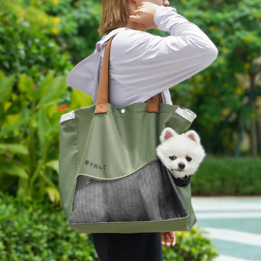 One Shoulder Canvas Pet Bag