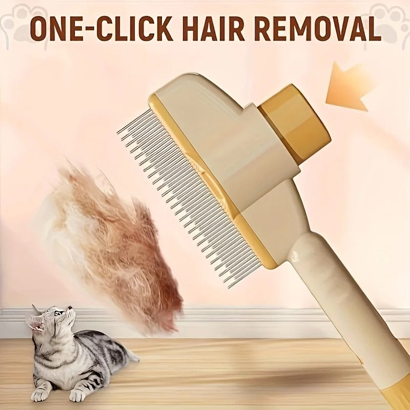 Self-cleaning Pet Massage Brush for Grooming