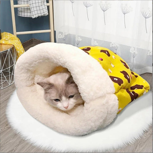 Semi-enclosed Cat Sleeping Bag