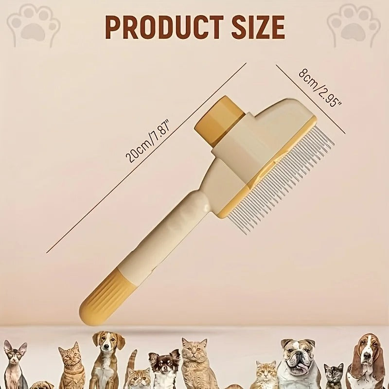 Self-cleaning Pet Massage Brush for Grooming