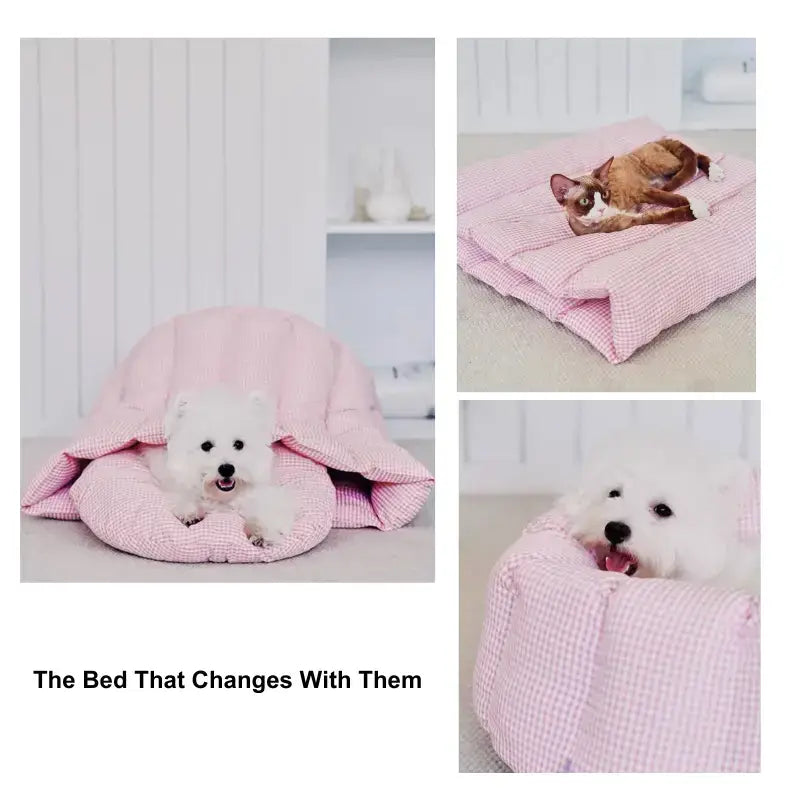 CozyCurl Convertible Pet Bed