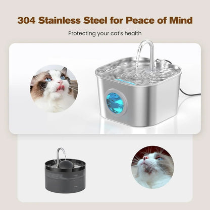 Stainless Steel Cat Water Fountain