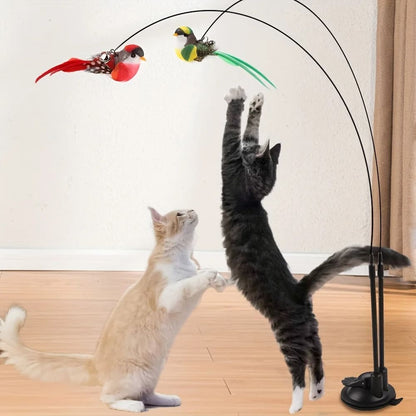 Interactive Bird Simulation Cat Toy Set