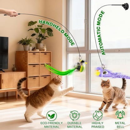 Interactive Bird Simulation Cat Toy Set