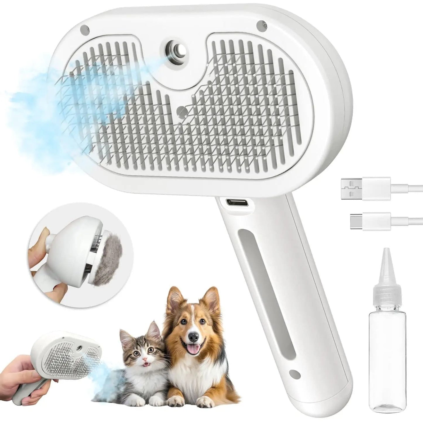 Pet Spray Hair Brushing Comb