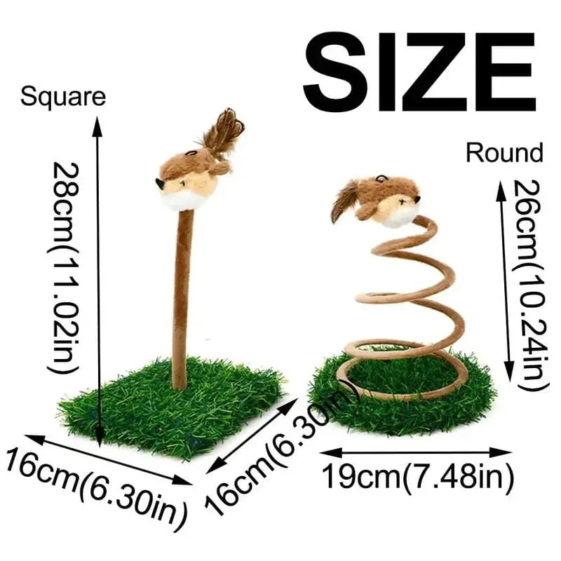 CiciPetStore Interactive Bouncy Bird Cat Toy