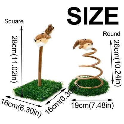 CiciPetStore Interactive Bouncy Bird Cat Toy