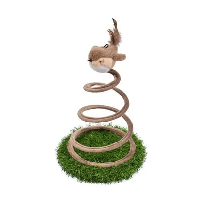 CiciPetStore Interactive Bouncy Bird Cat Toy