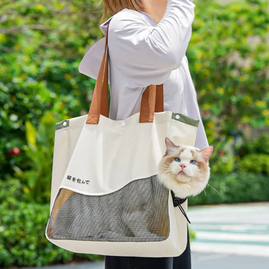One Shoulder Canvas Pet Bag