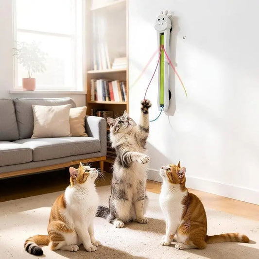 PounceSpin Interactive Cat Teaser
