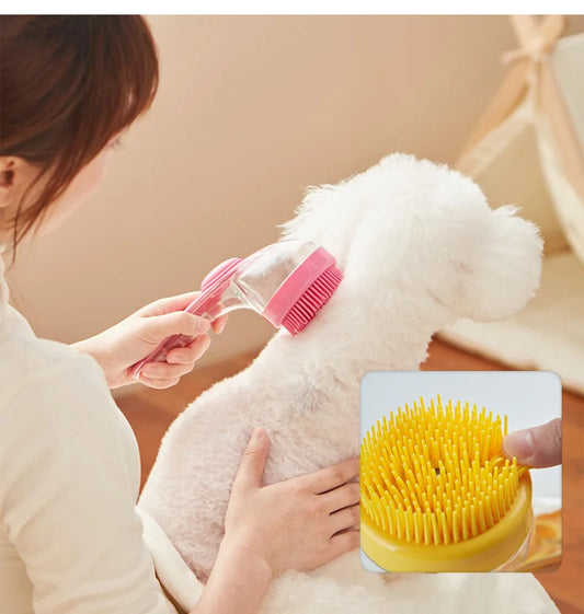 Long Handle Pet Cleaning Brush Soft Silicone