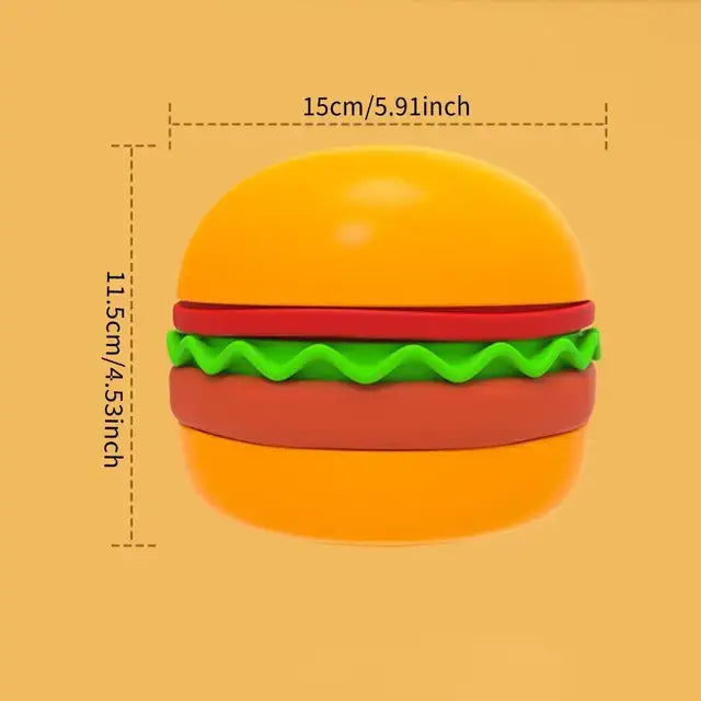 Lovely Hamburger 5 in 1 Pet Bowls