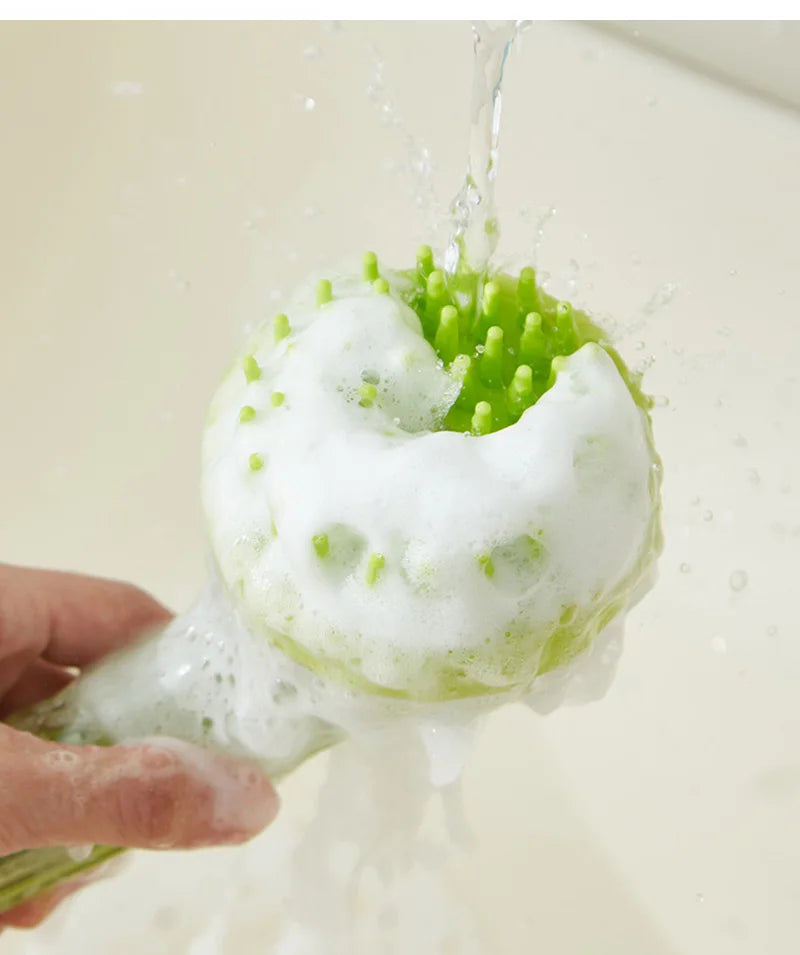 Long Handle Pet Cleaning Brush Soft Silicone