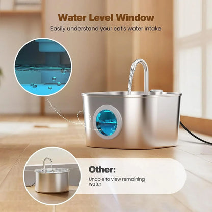 Stainless Steel Cat Water Fountain