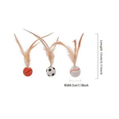Balle rebondissante interactive avec plumes
