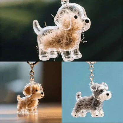 Dog Hair Storage Key Chains