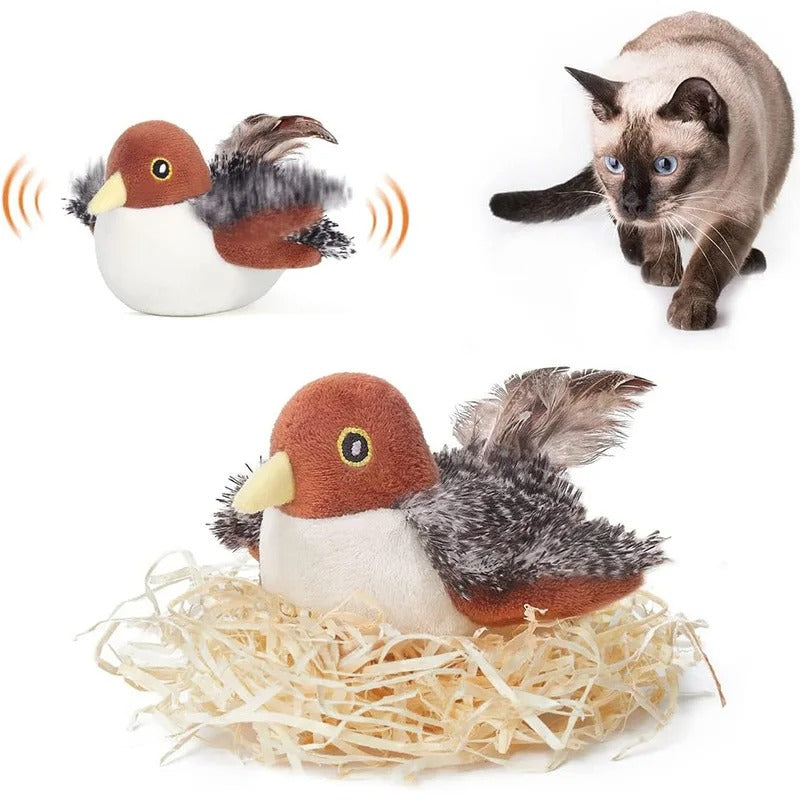 Interactive Sparrow Shaped Cat Toy