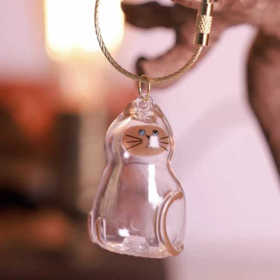 Cute Cat Fur Storage Pendant