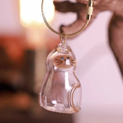 Cute Cat Fur Storage Pendant