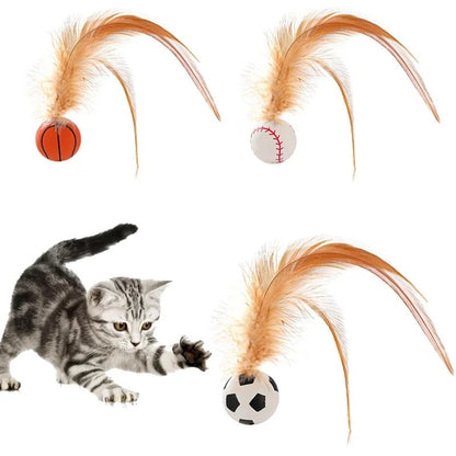 Interactive Bouncy Ball with Feathers
