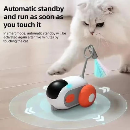 Car-Shaped Remote Control Electric Cat Toys