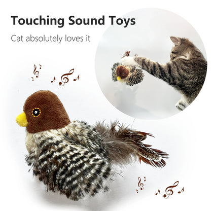 Interactive Sparrow Shaped Cat Toy