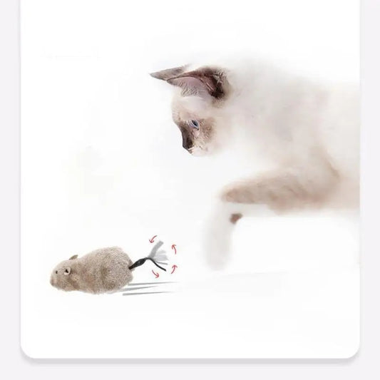 Funny Lifelike Plush Mouse Toy for Cats