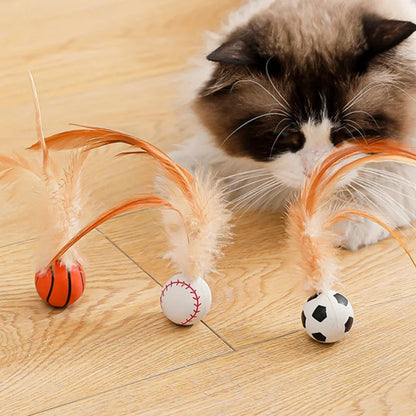 Interactive Bouncy Ball with Feathers