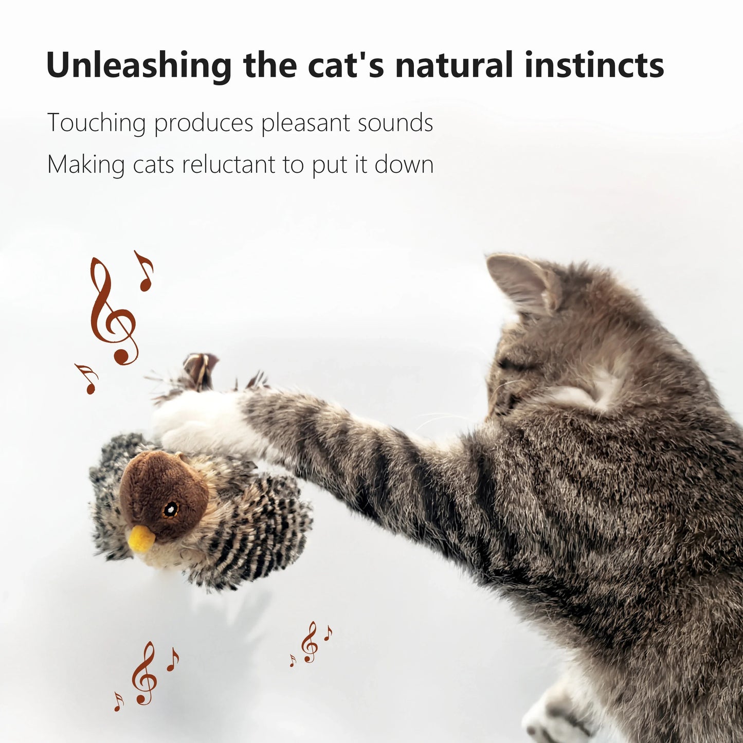 Interactive Sparrow Shaped Cat Toy