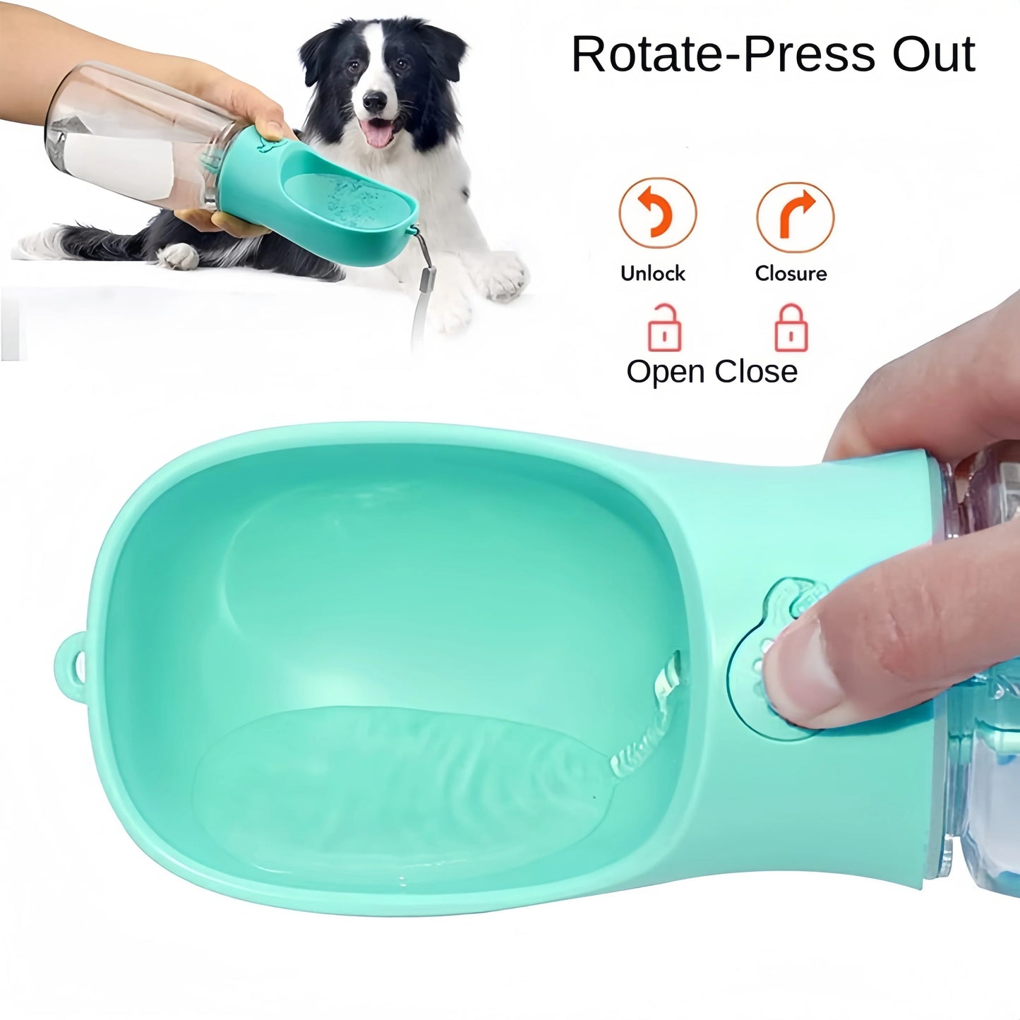 Pets Water Bottle | Bottle With Food Dispenser