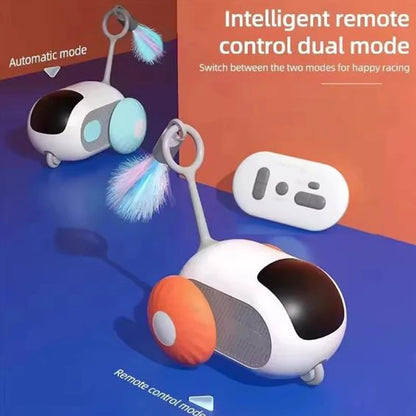 Car-Shaped Remote Control Electric Cat Toys