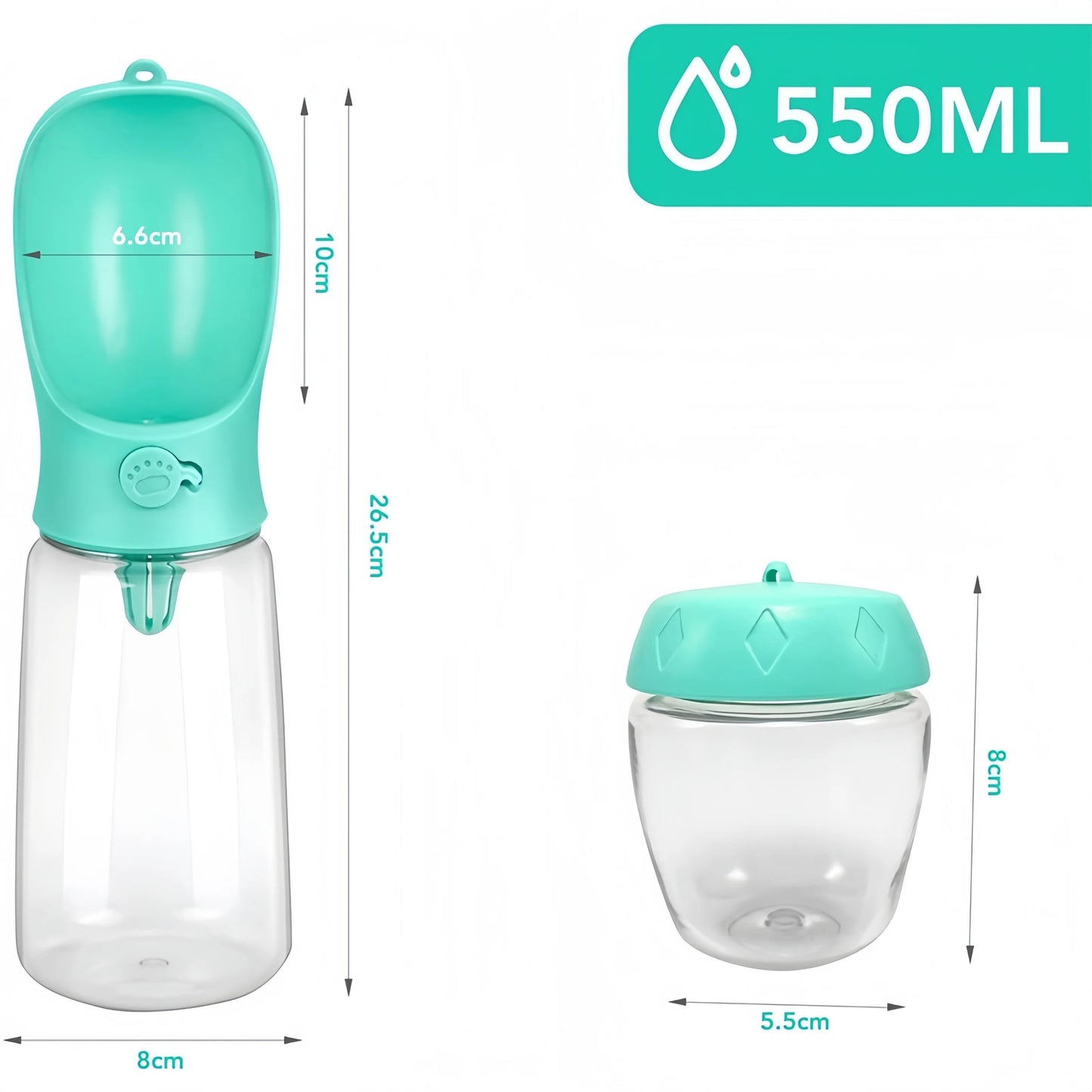 Pets Water Bottle | Bottle With Food Dispenser