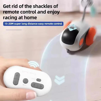 Car-Shaped Remote Control Electric Cat Toys