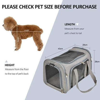 Pet Carrier Bag | Soft Side Pet Travel Bag