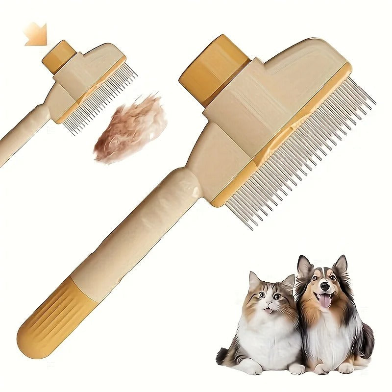 Self-cleaning Pet Massage Brush for Grooming
