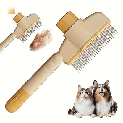 Self-cleaning Pet Massage Brush for Grooming