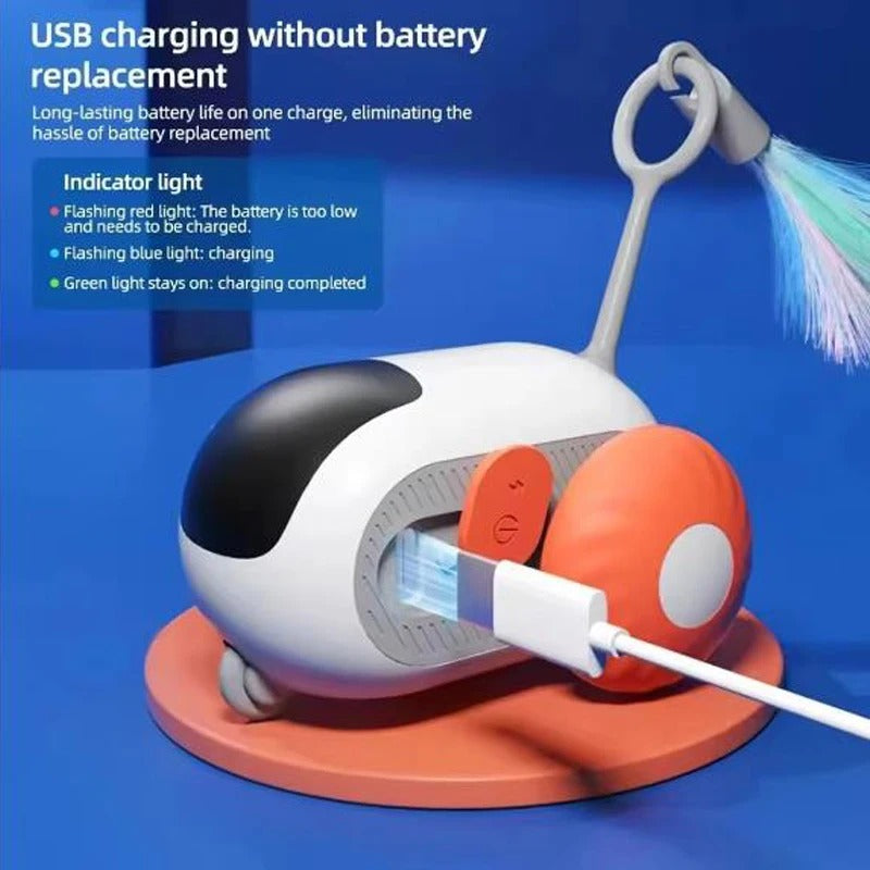 Car-Shaped Remote Control Electric Cat Toys