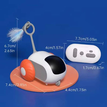 Car-Shaped Remote Control Electric Cat Toys