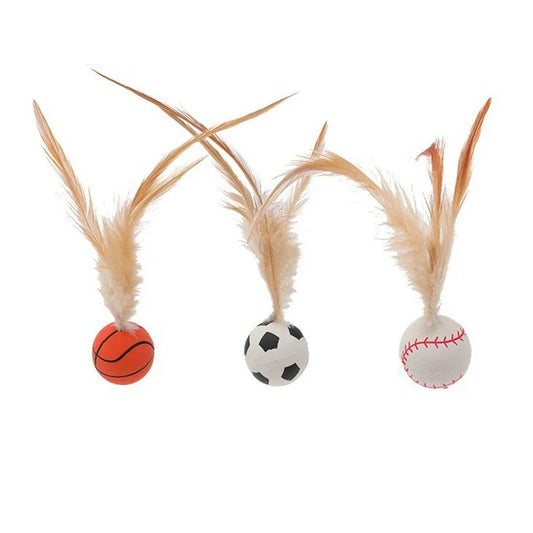 Interactive Bouncy Ball with Feathers