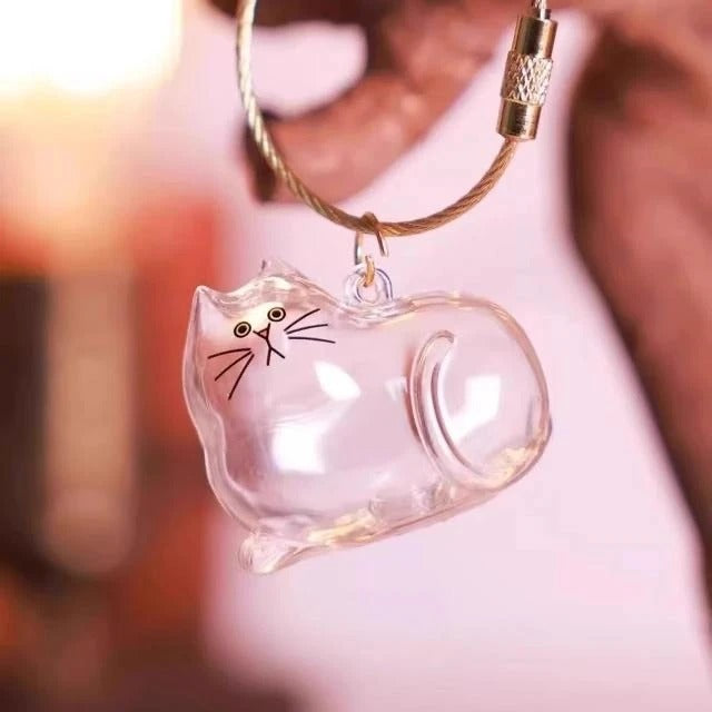 Cute Cat Fur Storage Pendant