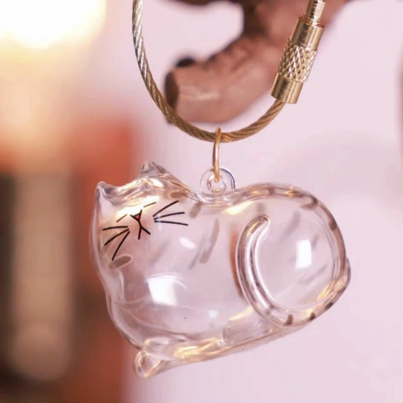 Cute Cat Fur Storage Pendant