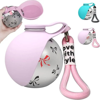 Portable Dog Water Bottle with Bowl