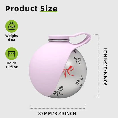 Portable Dog Water Bottle with Bowl